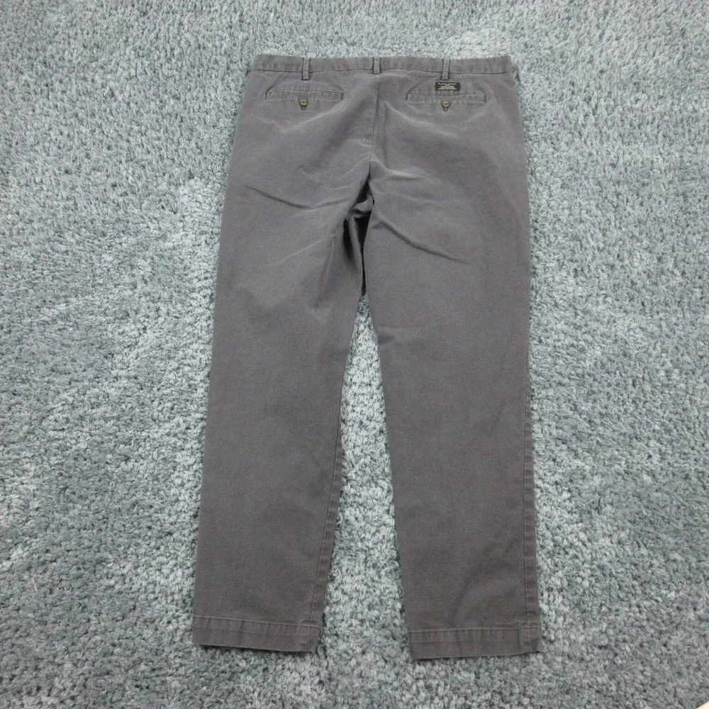 Banana Republic Pants Mens 38x32 Black Gray Mason Chino 37x29*